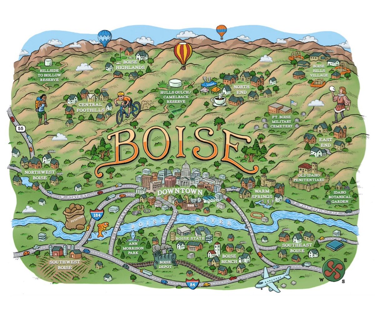 Explore Boise using this informative interactive map - buff.ly/2ec4stW