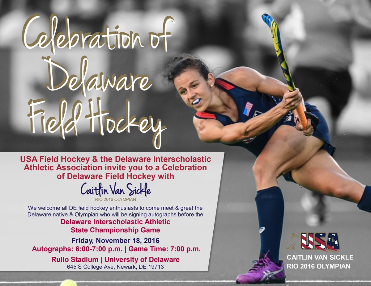 DIAA is pleased to work with USA Field <a href="/USAFieldHockey/">USA Field Hockey</a> to present a Celebration of Delaware Field Hockey. #delhs