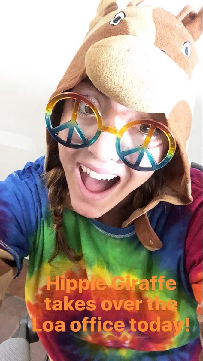 loacom_'s tweet photo. Happy Halloween to all you hippie giraffes out there! 🎃#NotYourTypicalMonday #OfficeTakeover https://t.co/62fp5eSxbe