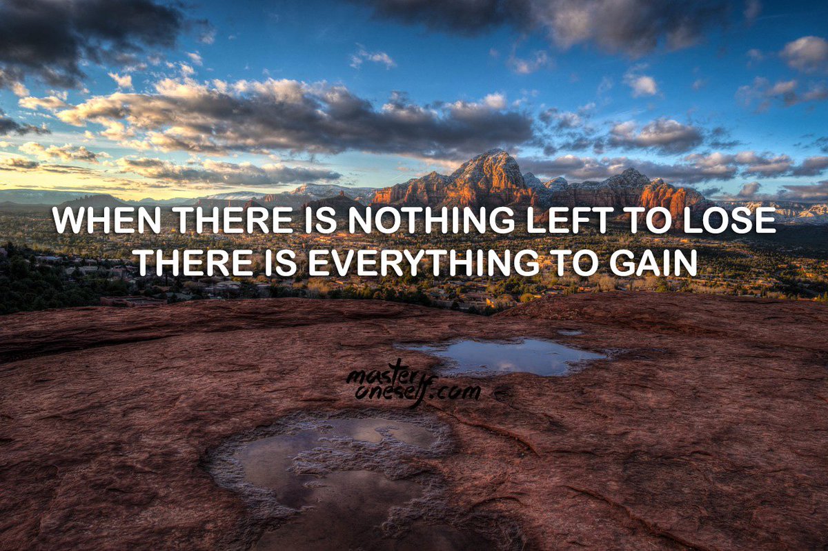 When there is nothing left to lose, there is everything to gain.
masteroneself.com/bottom