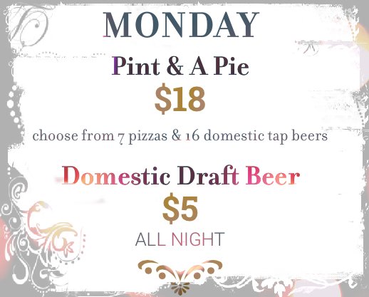 merchantsyyc's tweet photo. Need a cure for your Monday blues? Come down and enjoy our Pint & A Pie deal!
#MerchantsYYC #MardaLoop #CalgaryDeals #YYCdeals #Pizza #beer https://t.co/fbrC1Nt2um