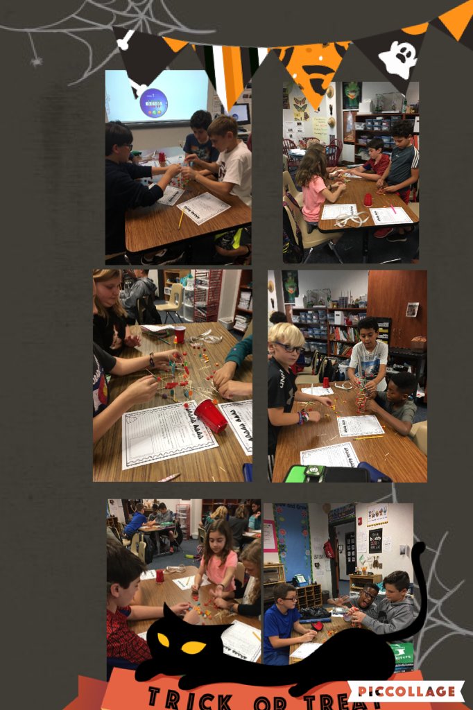 GreenChurchill6's tweet photo. STEAM challenge building tallest structure w/ toothpicks and candy. @greenexplorers https://t.co/iRXAslgiSO https://t.co/bgKs7K17Jx