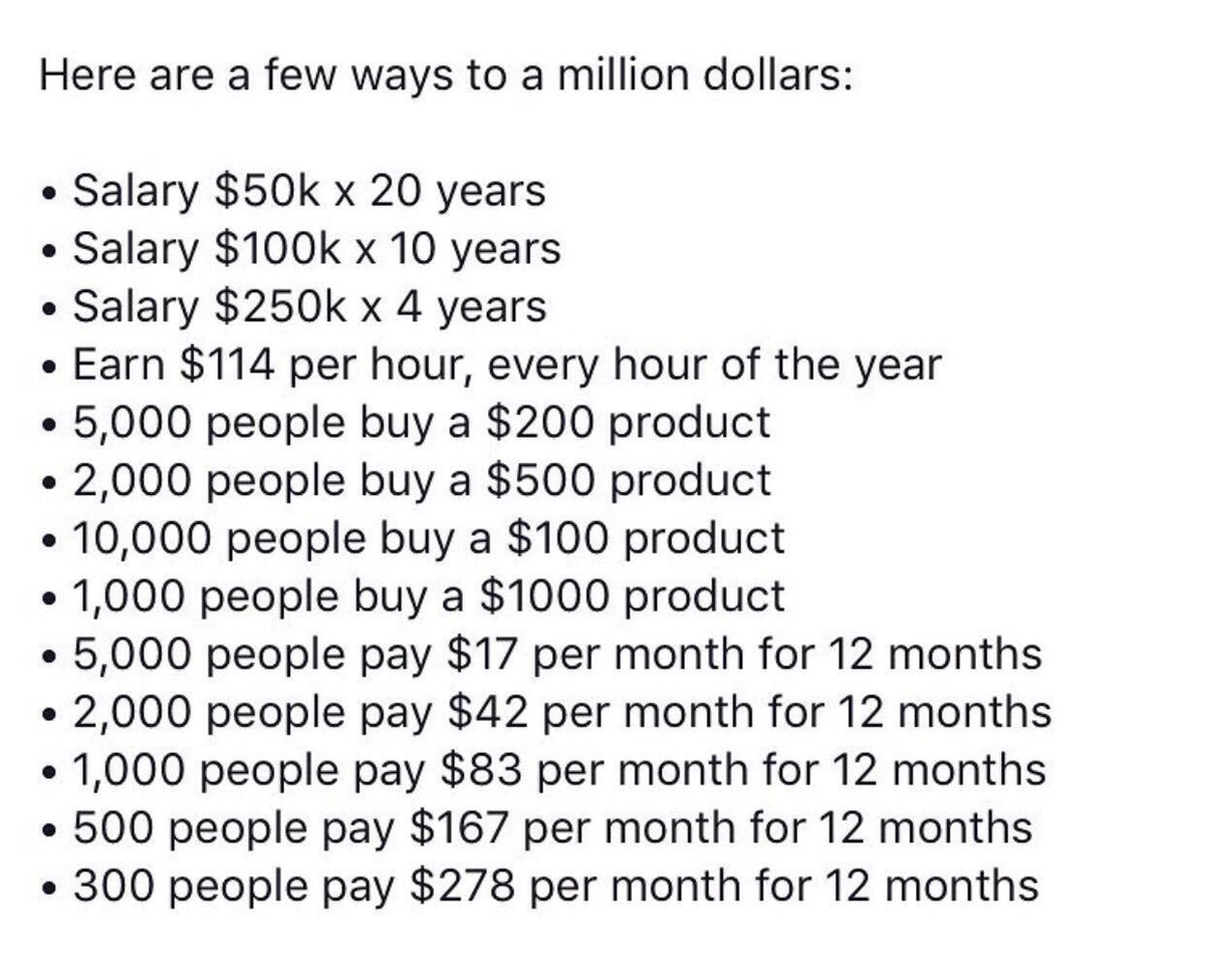 Here's a few ways to make a million
