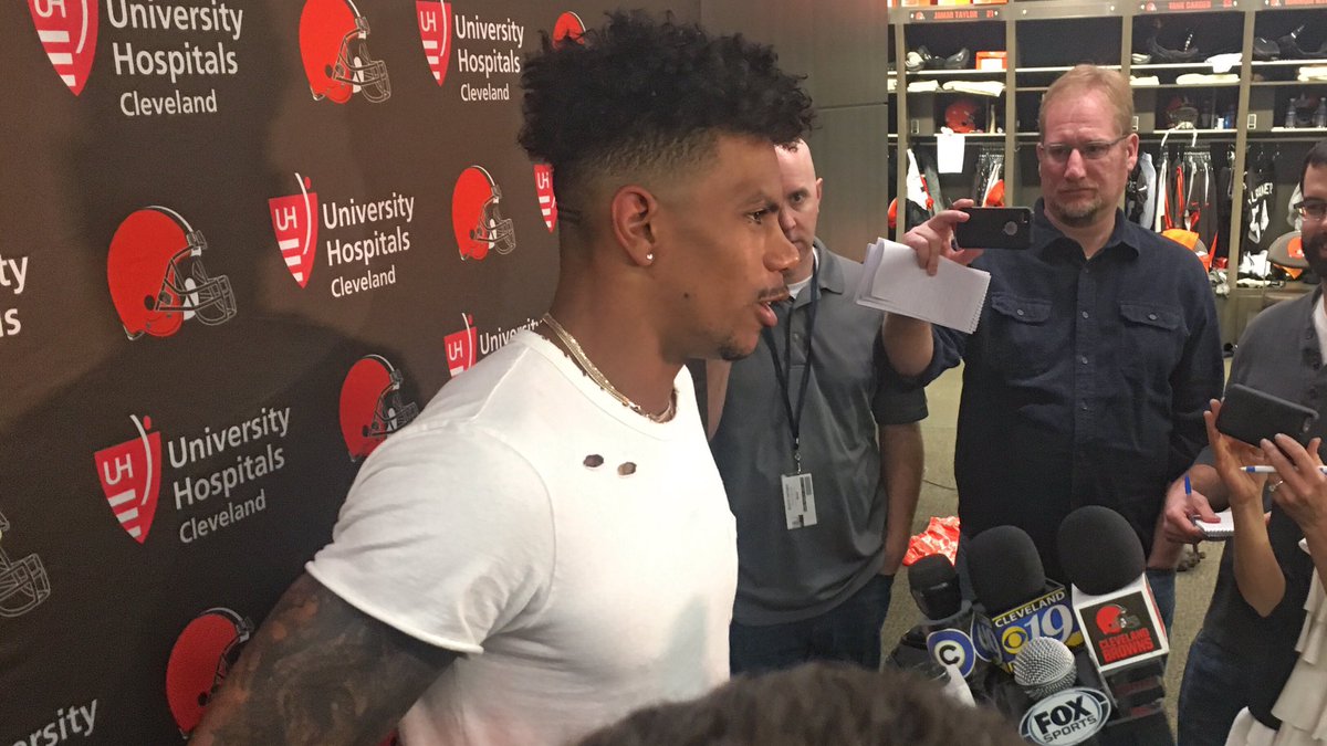 Browns's tweet image. "I was ecstatic when I saw we picked him up." - @TerrellePryor on @j_collins91 

Said he stuck out to him on tape when preparing for Pats.