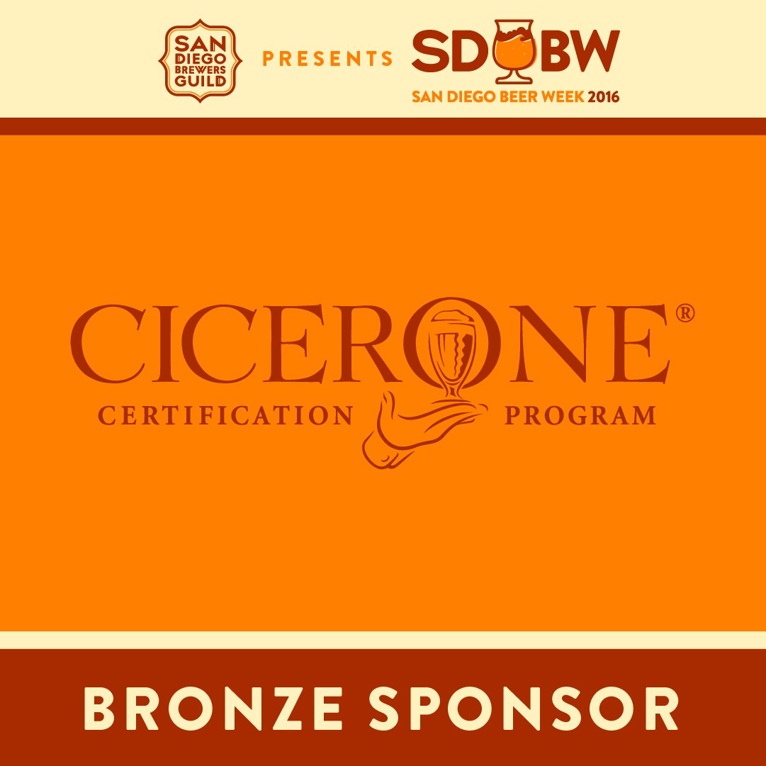Big thank you to our BRONZE sponsor, <a href="/cicerone/">Cicerone® Certification Program</a>! Their certification program educates + certifies beer professionals! #SDBW2016 <a href="/sdbrewers/">SD Brewers Guild</a>