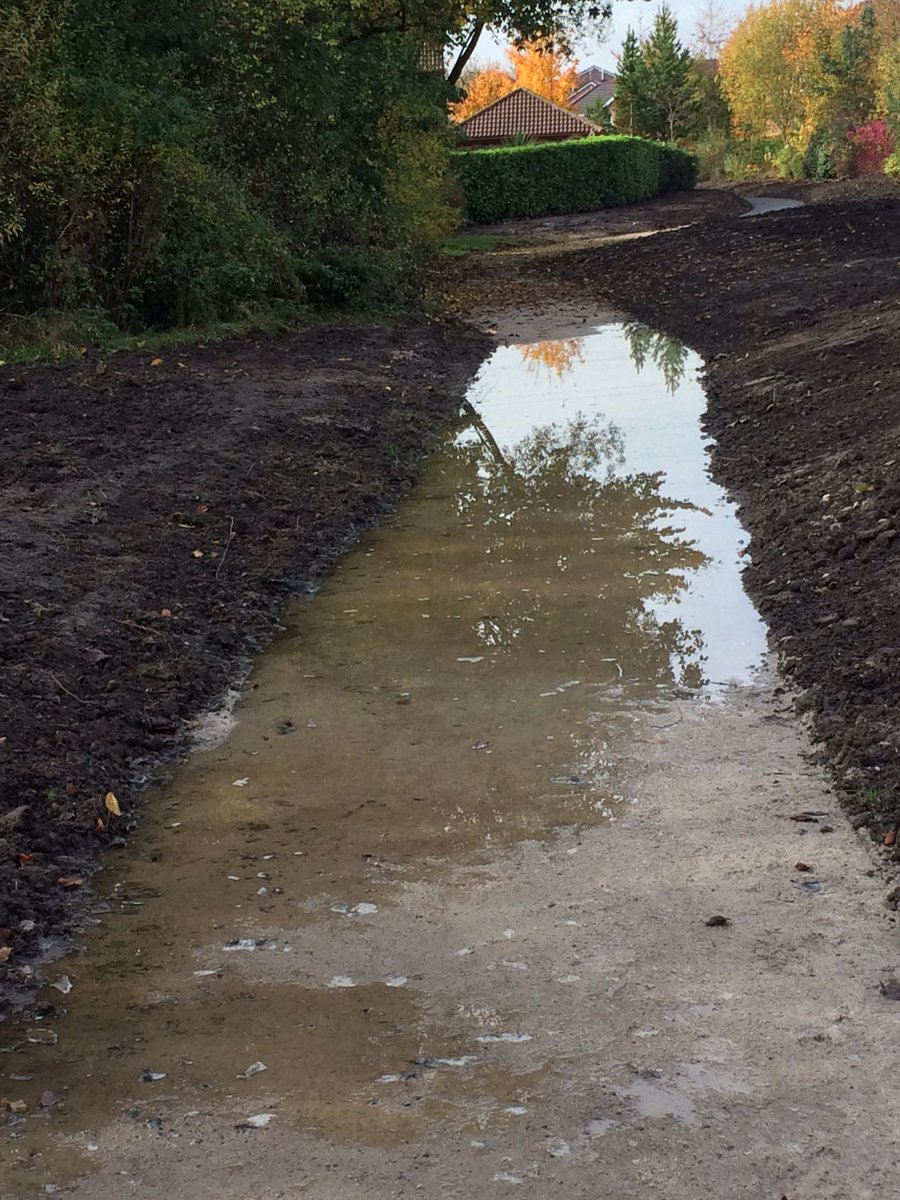 nelly9691's tweet photo. Just wondering if @unitedutilities will be providing a bridge for the badly 'relplaced' footpath on my estate? #chadderton #swallowfields ๐ก https://t.co/UzgMg8UVNd