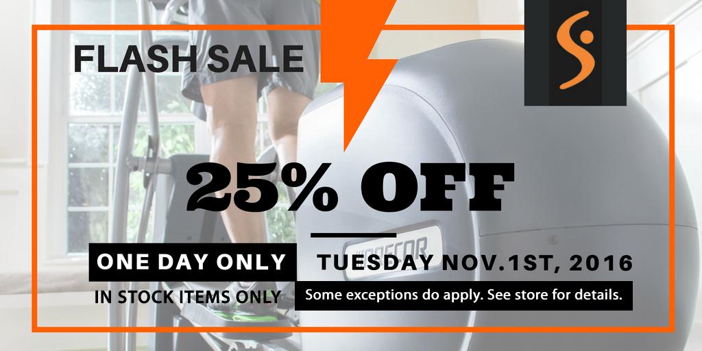 SpartanFitEquip's tweet photo. Nov 1st FLASH SALE! 
25% OFF EVERYTHING &amp; 1 Day Only
Mention this post &amp; receive huge savings on all Cardio &amp; more! #Precor #LifeFitness https://t.co/dMeuDWnY63