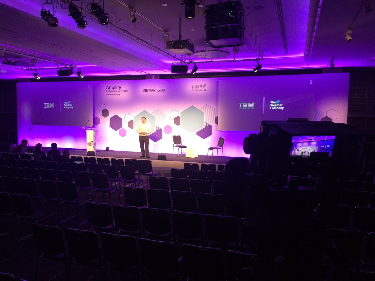 Last minute rehearsals for #IBMAmplify tomorrow. Big day. Excited to launch Watson Marketing in London.