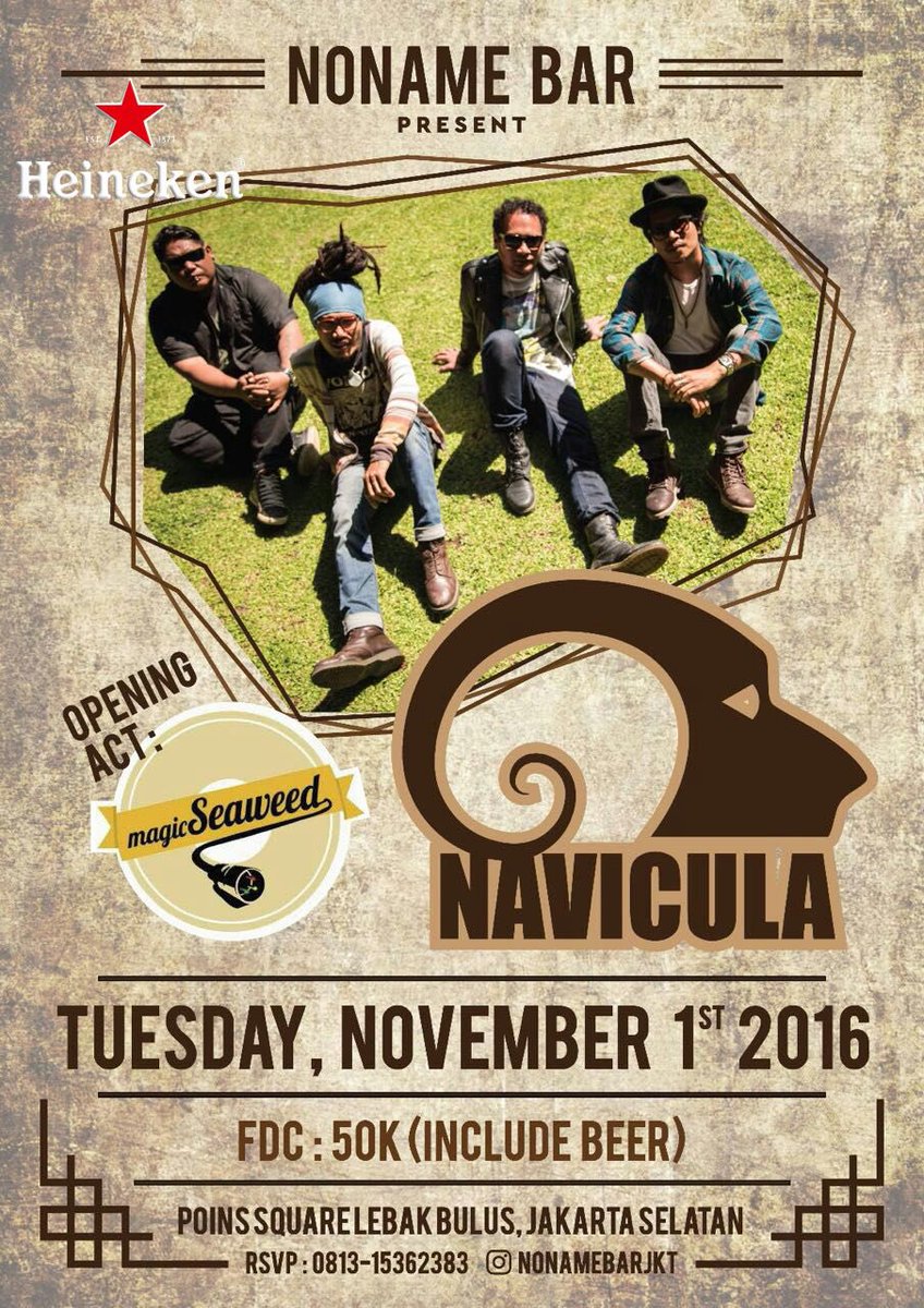 Bongabonga bersama Navicula! Anyone? <a href="/naviculamusic/">Archipelago Rebels</a> cc: <a href="/robinavicula/">Gede Robi Supriyanto</a>