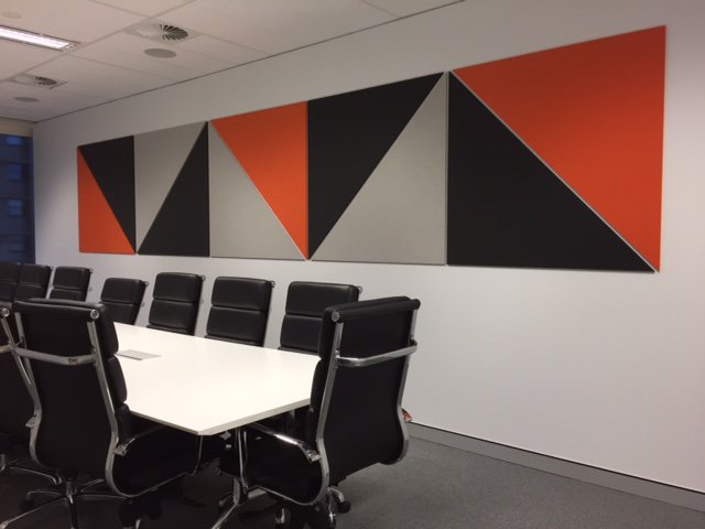 Great use of <a href="/AutexAcoustics/">Autex Acoustics</a> Cube. Designed by Morphos, cut and installed by Designer Pinboards. New corporate HQ for CBSi. #pinboardenvy