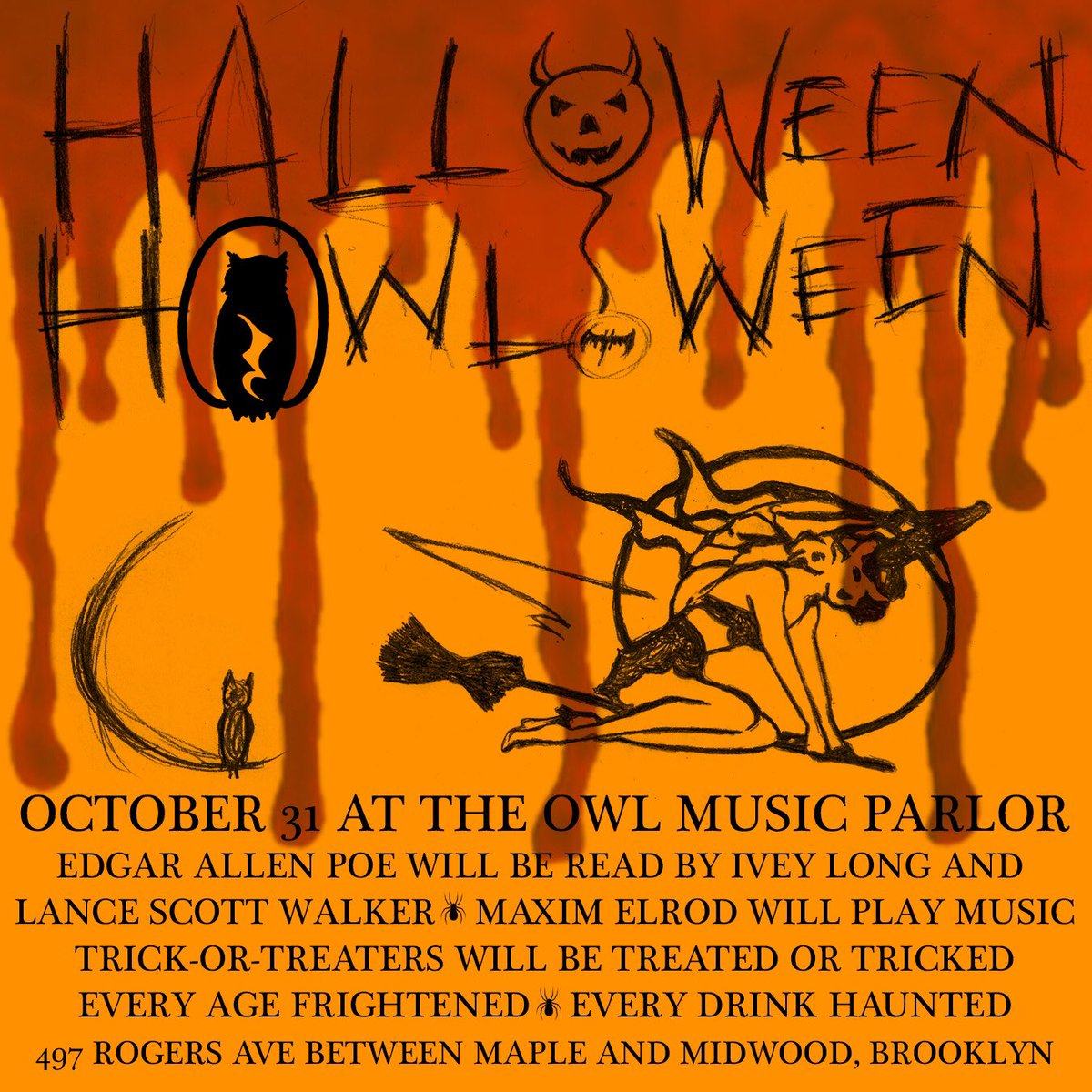 Tonight! 8pm <a href="/lanceswalker/">Lance Scott Walker</a> reads Poe!