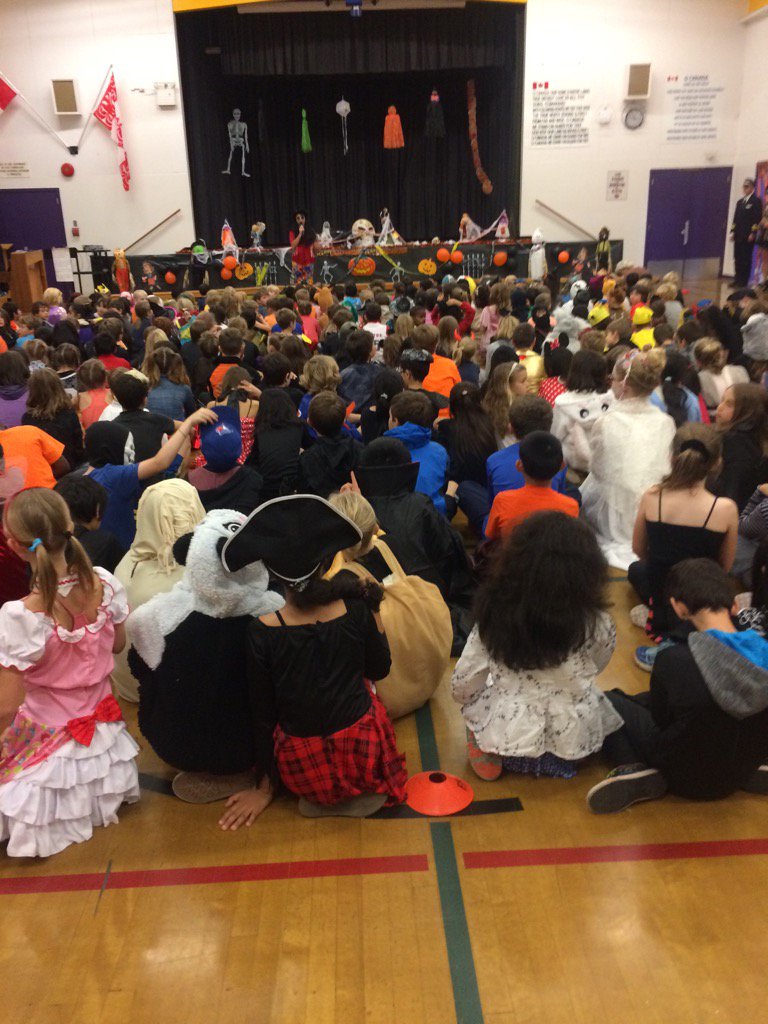 Howling Halloween Assembly at Frank Hobbs.  #Sd61learn
