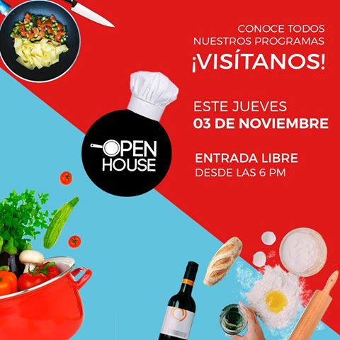 No te pierdas nuestro Open House este jueves 03 nov a las 6 p.m una oportunidad para conocer nuestra sede, profesores, programas y más... https://t.co/kKKvYyaZKn