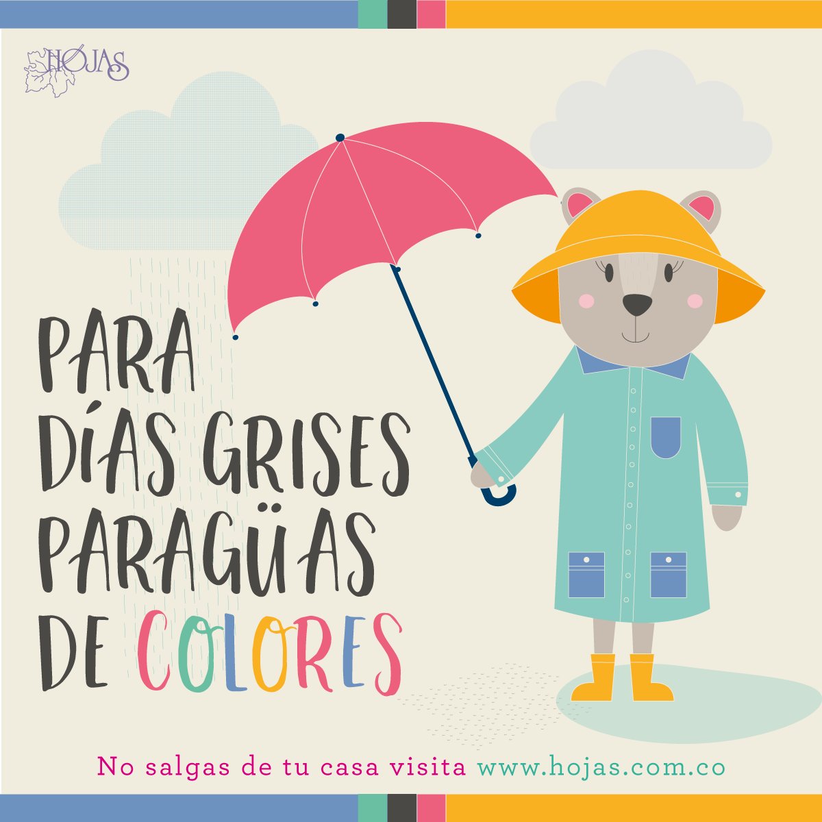 ¡¡¡ Llena tu vida de color!!! ☔️ hojas.com.co #hojas