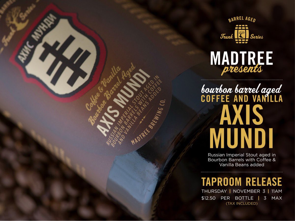 MadTreeBrewing's tweet photo. No tricks, just treats this Thursday! #TrunkSeries https://t.co/BgcLtK22jX