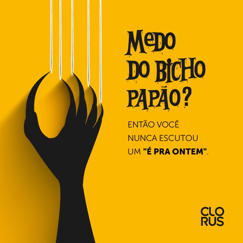 Pra galera da publicidade nada é mais aterrorizante que escutar essa frase. 
Feliz Halloween! 🎃 #diadasbruxas #Halloween #publicidade