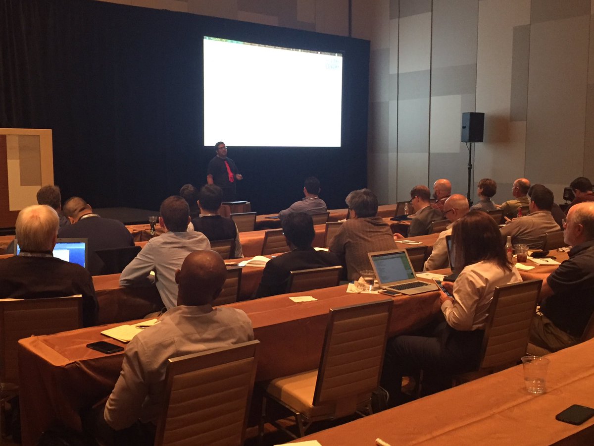SOCologize's tweet photo. @Foundstone's @Seifreed talking about a malware analysis with an awesome red tie! #FOCUS16 #foundstone https://t.co/3b0OBVB5e2