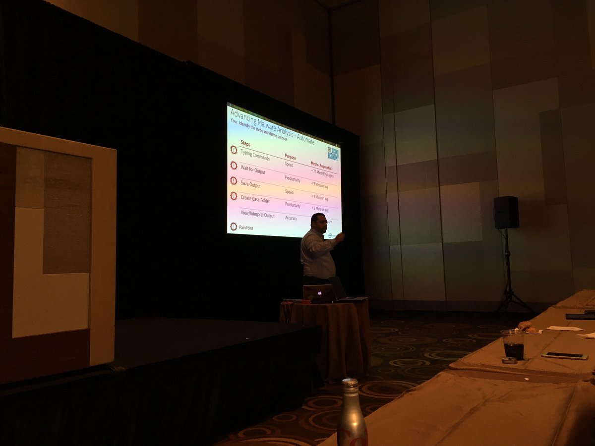 SageFedora's tweet photo. The @IntelSecurity @Foundstone #team are rockin #FOCUS16 #Foundstone workshop, dropping lessons on mem dump analysis for example. https://t.co/ZM7Dc72w6O