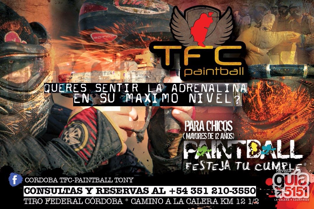 guia5151's tweet image. #Painball para TODOS! en el Tiro Federal Córdoba! #Adrenalina y #Divertite
Consultas y Reservas al +54 351 210-3550