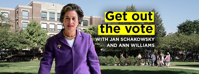 DePaul4Hillary's tweet photo. Hey DePaul! @RepSchakowsky is coming to campus for a GOTV rally https://t.co/DdRl6qWBTa https://t.co/hGs5H6rJ2T
