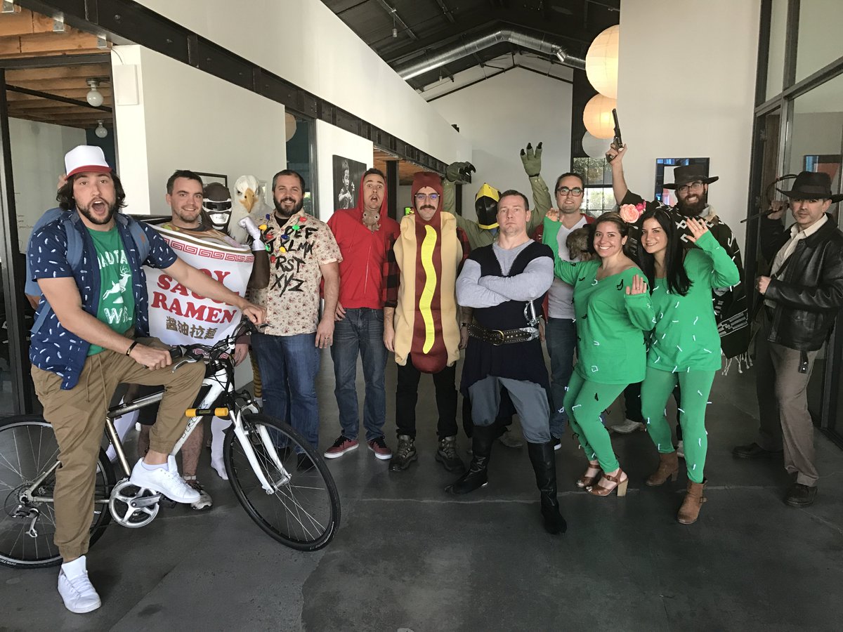 Ludomade's tweet photo. Happy Halloween from the Ludo Crew! #bestholiday #officefun #happyhalloween https://t.co/aStiBHSrEE