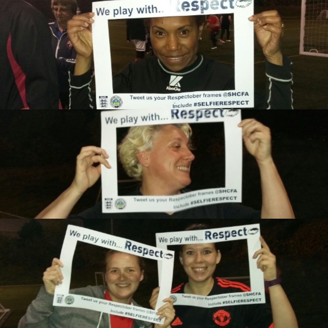 AFCUnity's tweet photo. AFC Unity do Respectober selfies - some Halloween themed! 
#SELFIERESPECT #UNITY @SHCFA https://t.co/jYHT8xBNwl