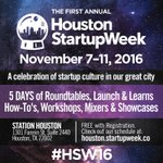 Photo by Houston Startup Week (@htxstartupweek)