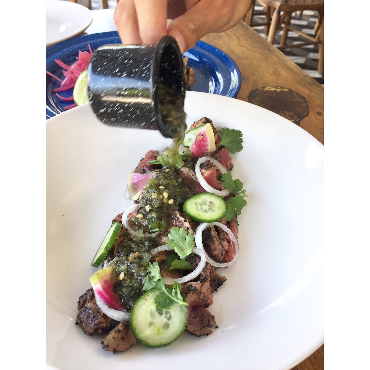 Aguachile de res en @patadepalogdl (Lopez Cotilla 2019) #EstrenandoMenu  y Próximamente en Providencia 👏🏻👏🏻👏🏻👏🏻 #noshacenfelices