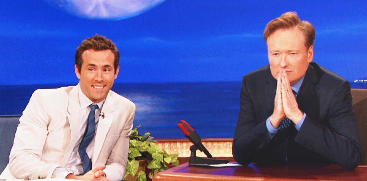 TV alert! 🔴 Ryan Reynolds is joining Conan at the historic Apollo Theater in Harlem on Nov 2, Wednesday! (live 5:30am ET)