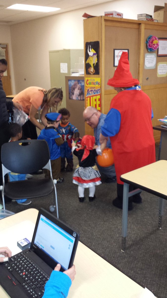 25Riebel's tweet photo. Ss and children trick or treat at #WALC #WAPS #buildingunity https://t.co/r1fkTPI1UE