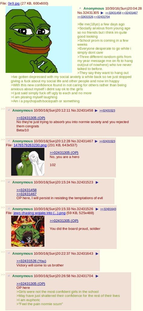 4chan greentext on twitter feel the pain roastie scum