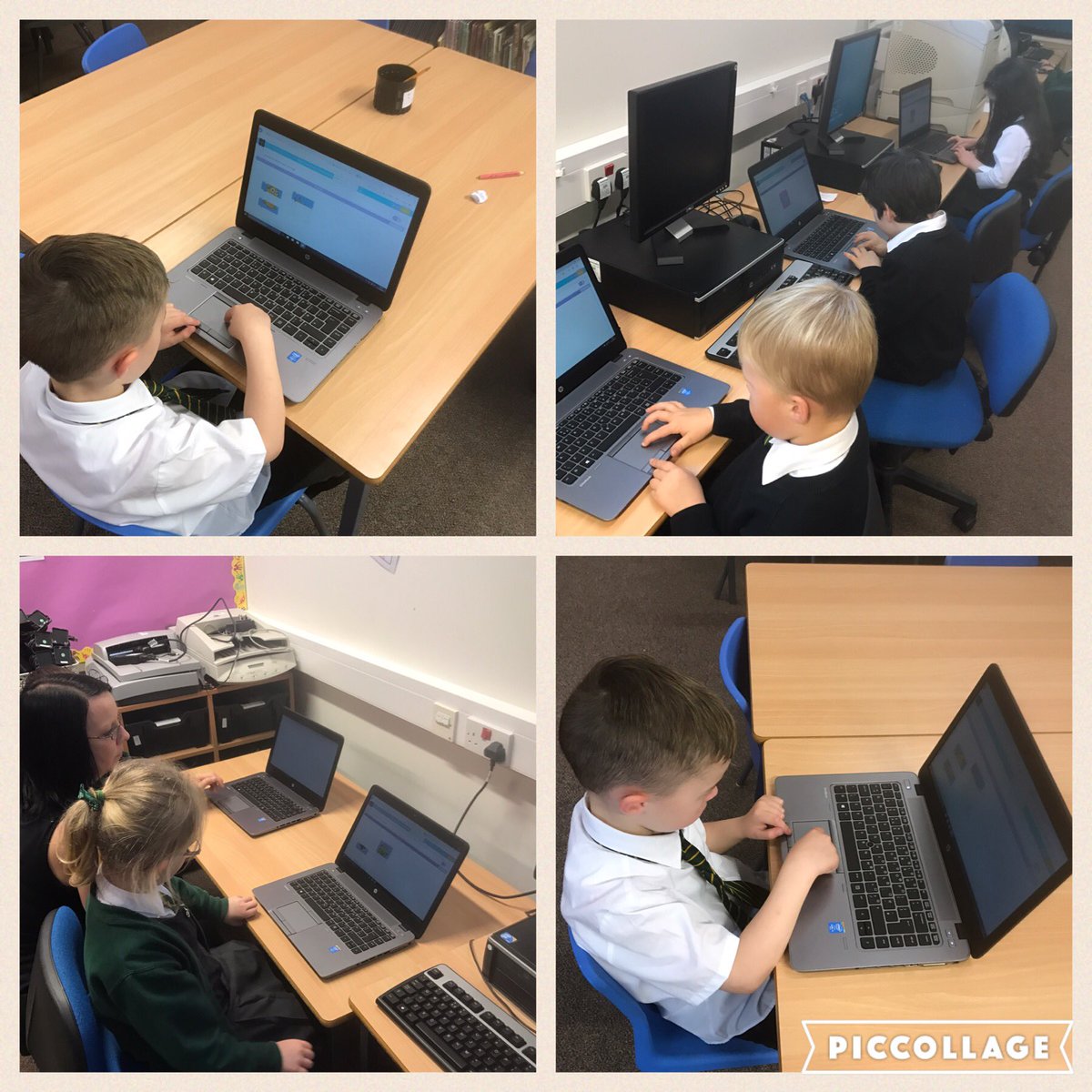 MrsIngram88's tweet image. Learning how to use the touch pad on our new laptops and practising some early coding #ICT #EarlyCoding