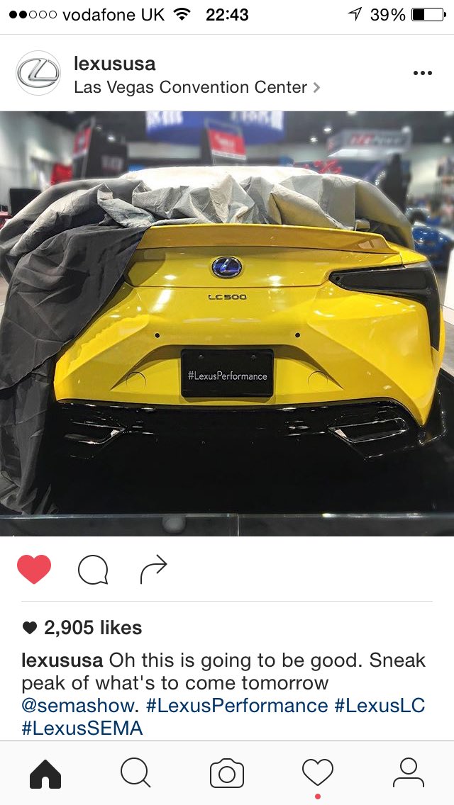 No it can't get any better, Can it? #LexusSEMA #Lexus #LexusLC #LexusPerformance @SEMASHOW #CantWait