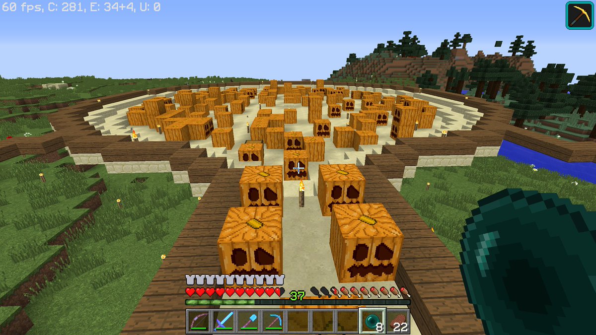 nuttyisis's tweet photo. I got pumpkined today on the server #BiffaCraft Best laugh i've had for ages :D https://t.co/T3QScrR6Us