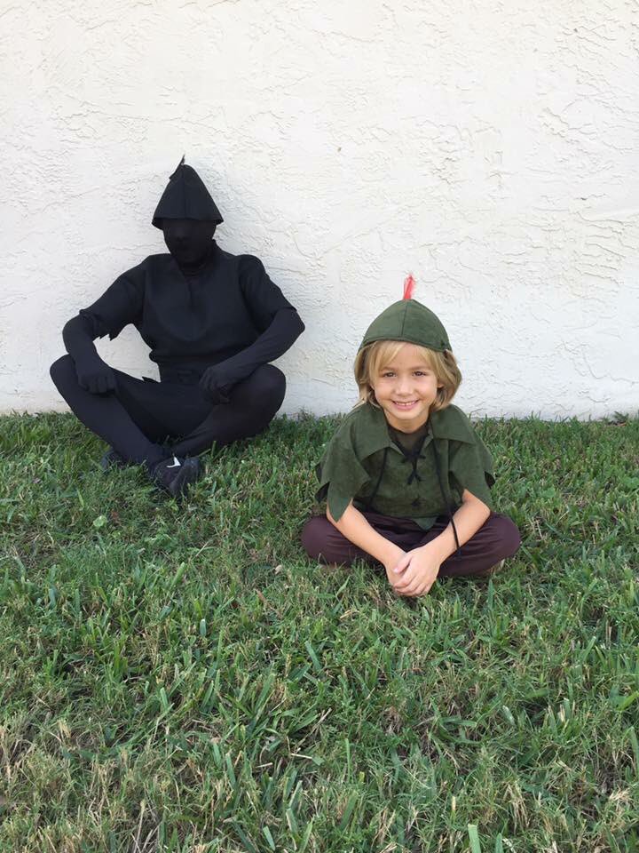TKarantonis's tweet photo. My dad and my brother dressed up as Peter Pan and his shadow and if thats not the cutest thing you've ever seen, you're lying https://t.co/CD7tUD9rcR