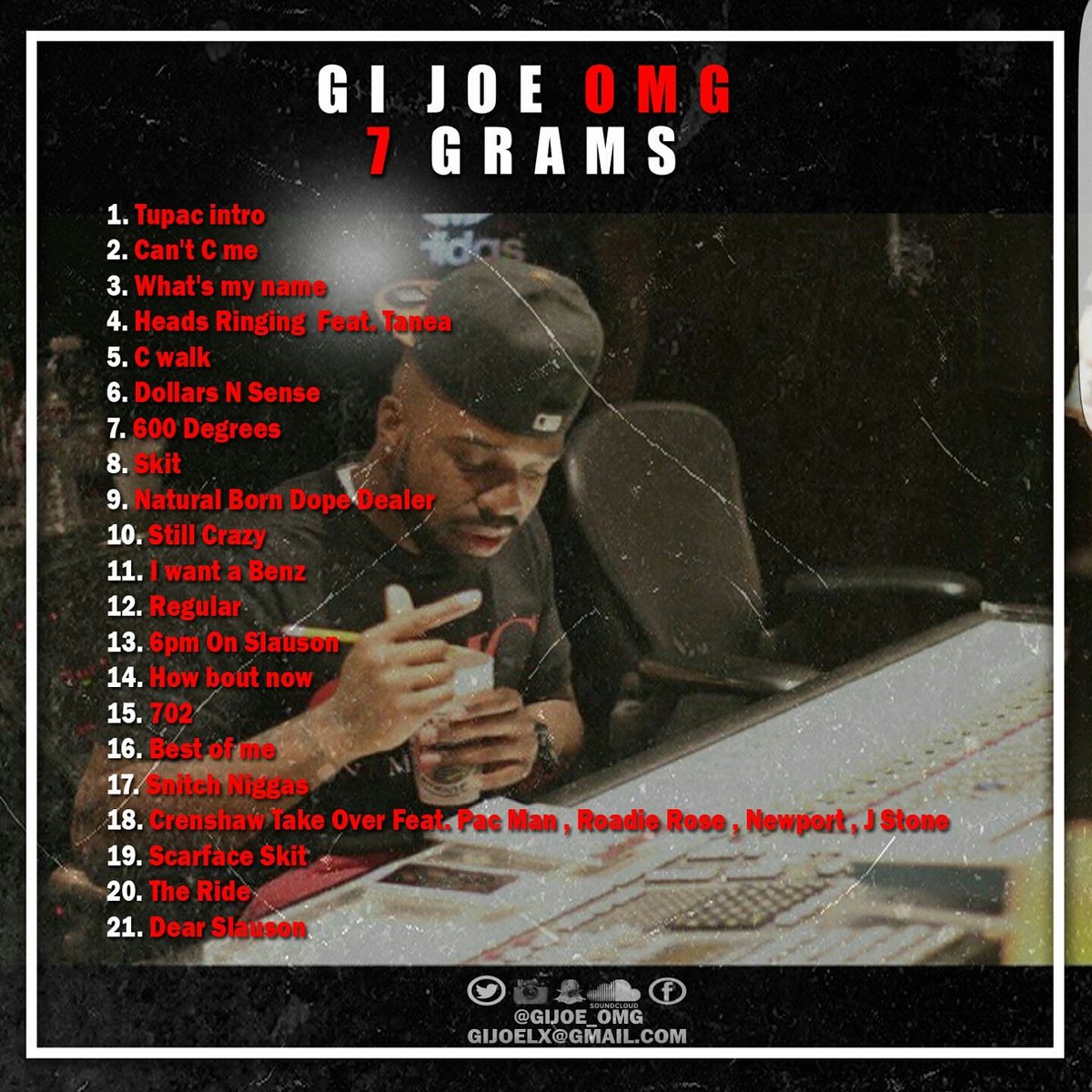 CypressMoreno's tweet photo. .@Gijoe_OMG - 7 Grams [Hosted by Cypress Moreno] https://t.co/VunIWxMsZt https://t.co/pQ2WZ3Dtvo