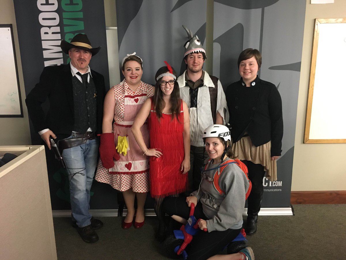 #HappyHalloween from Times Shamrock Creative Services! Some of our staff got into the #spooktacluar spirit! #halloween #costumesatwork