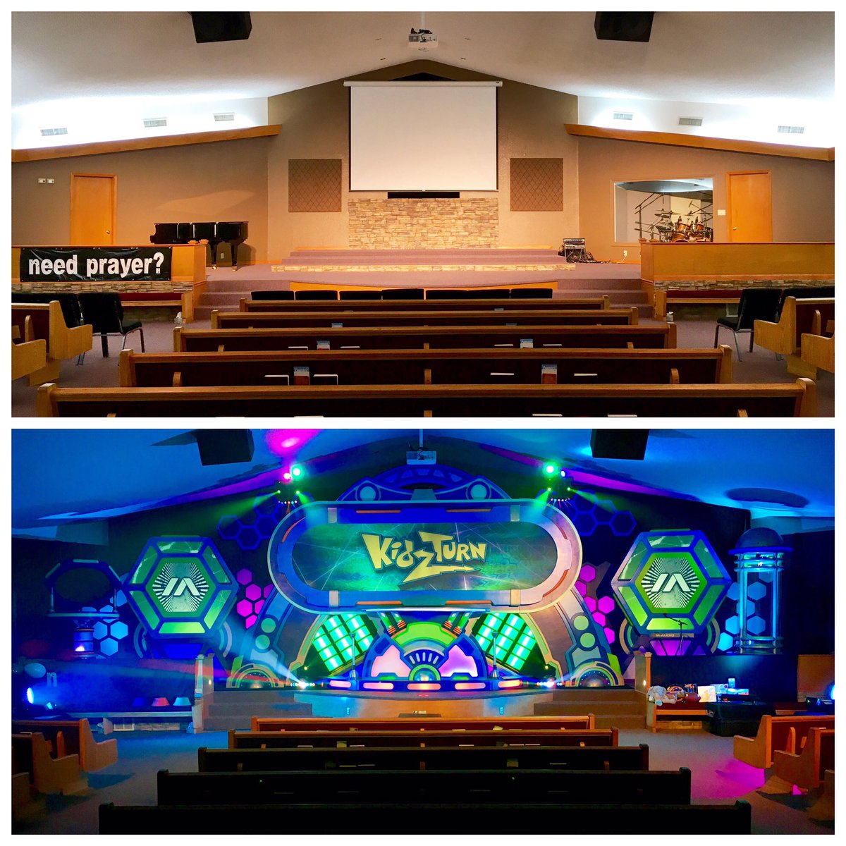 kidzturn's tweet photo. #KidzTurnTakeover

Before/After shot of our invasion at #HighlandAssembly in #HighlandAR.

 #kidmin #childrensministry  #araog https://t.co/g7aOF30YA8