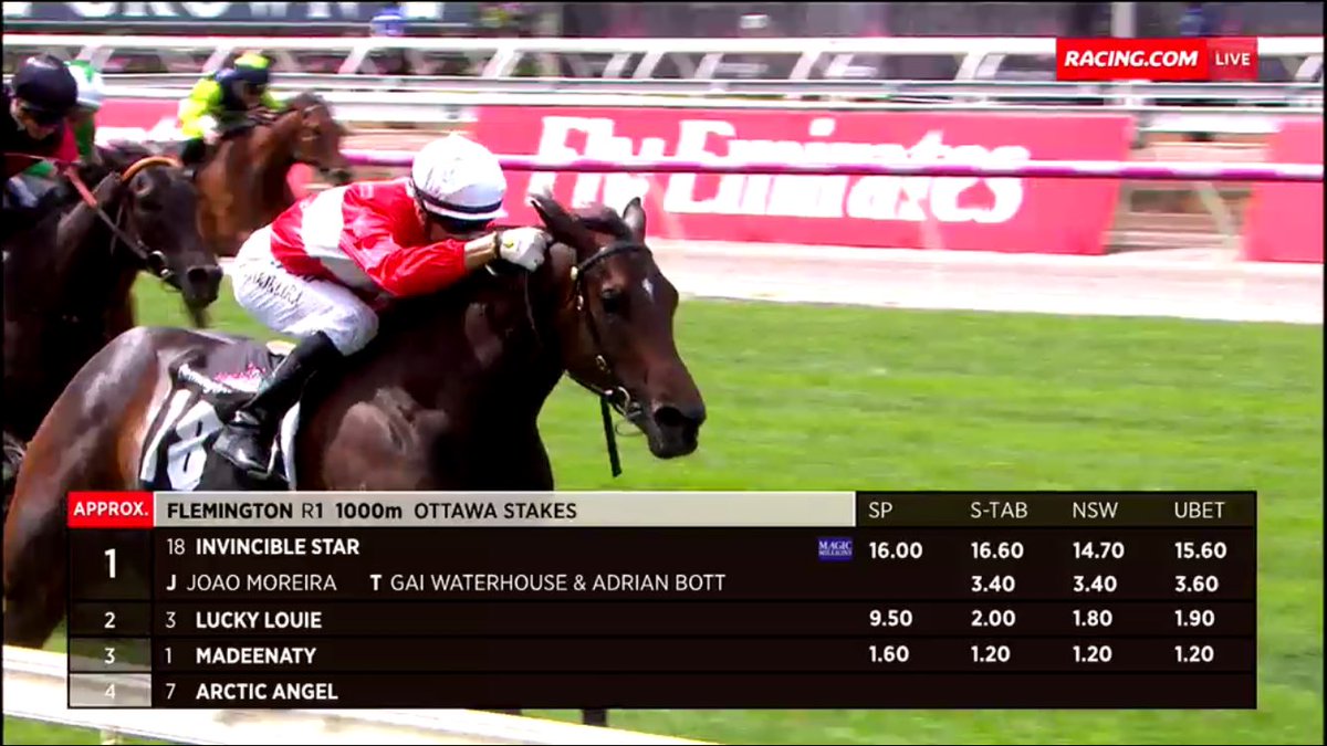 joelhitt's tweet image. @GaiWaterhouse1 wow what a win for #invinciblestar and the #magicman my best start to a cup day ever @Racing congratulations to #teamlilley