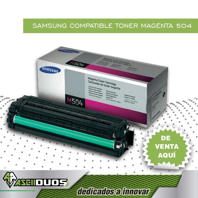ASCIIDUOS's tweet photo. ¡Compatibilidad segura! Apuesta a lo seguro con nuestro Samsung Compatible Toner de 504. En #ASCIIDUOS ofrecemos alta calidad. ¡Contáctanos! https://t.co/X2IUaKreuF