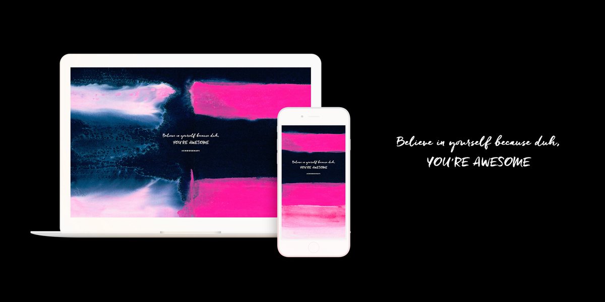 Hapiart's tweet photo. Believe in yourself because duh, your awesome #download #freewallpaper #choosehapi https://t.co/MW7OHdmrys
