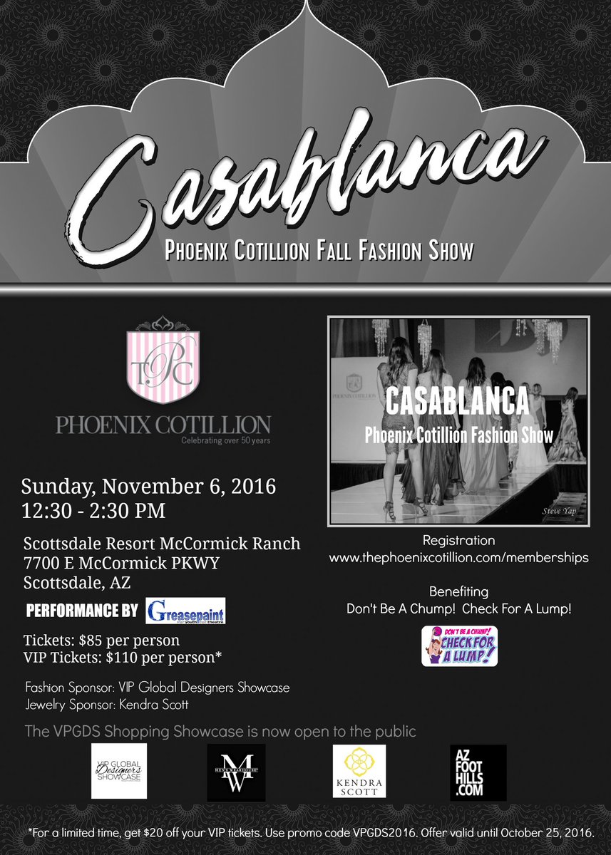 vip_designers's tweet photo. Buy tickets to #PhoenixCotillion #FashionShow at https://t.co/NQQIzBi1gb
VPGDS Shopping Showcase will be open 1-4 pm
https://t.co/Gsju50eeBd https://t.co/DYmb5hBrve
