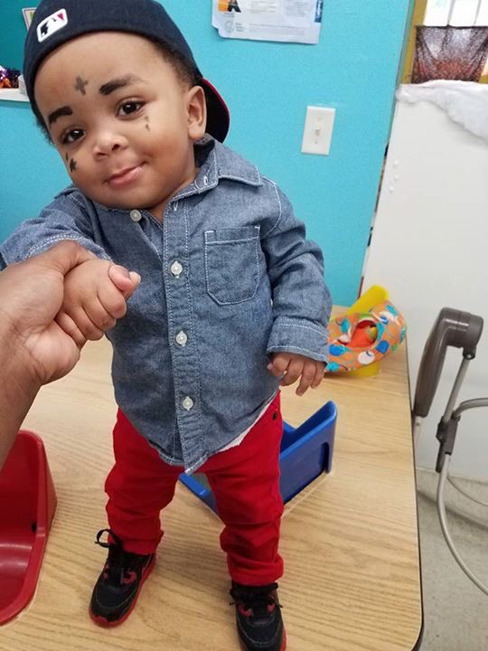 Stephquees's tweet image. So adorable. Mini Kevin Gates. The accuracy is on point.