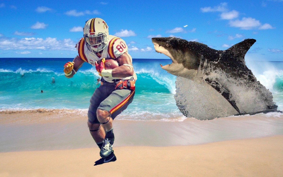 CarsonEppsFan1's tweet photo. Not even a shark can get that ball from him! https://t.co/a6J5Yzx5Oe