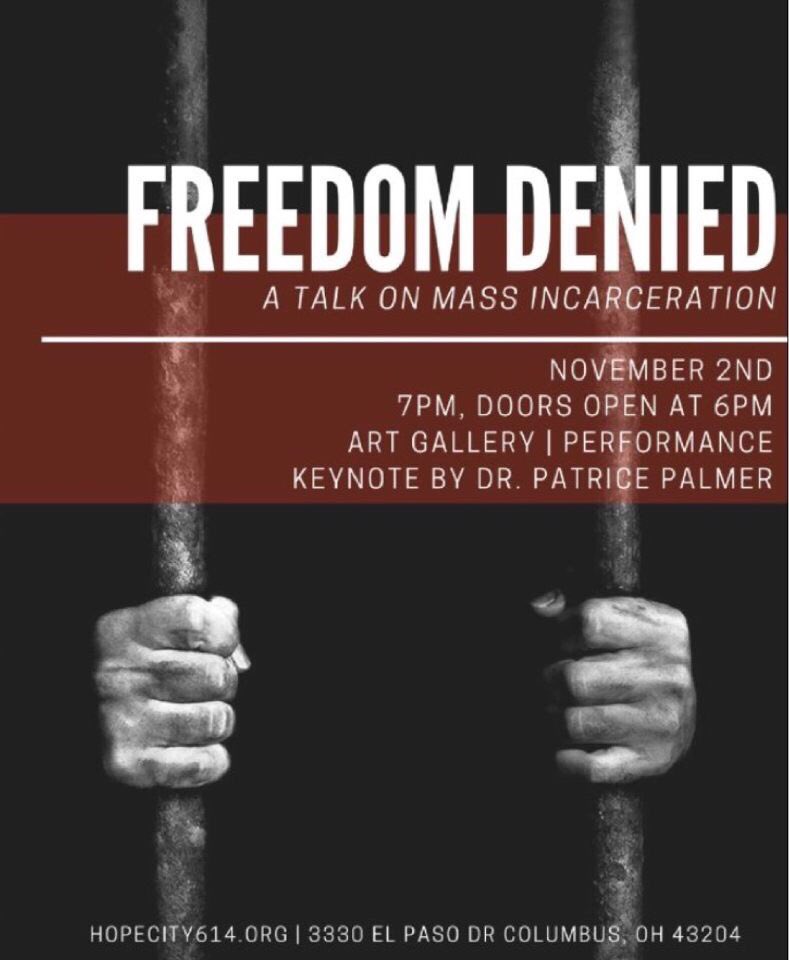 HopeCity614's tweet photo. This Wednesday! Get ready for our 2nd Justice Talk, this time on mass incarceration! Invite your friends! #Columbus #614 #lifeincbus https://t.co/NecX8W7wyJ