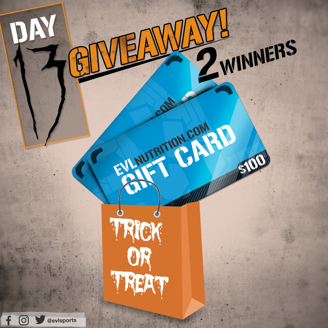 EVLsports's tweet image. 🎃 Day 13! 

1) RT &amp;amp; Like this photo
2) Follow @evlsports

Enter on all of our social media accounts to increase your chances of winning!