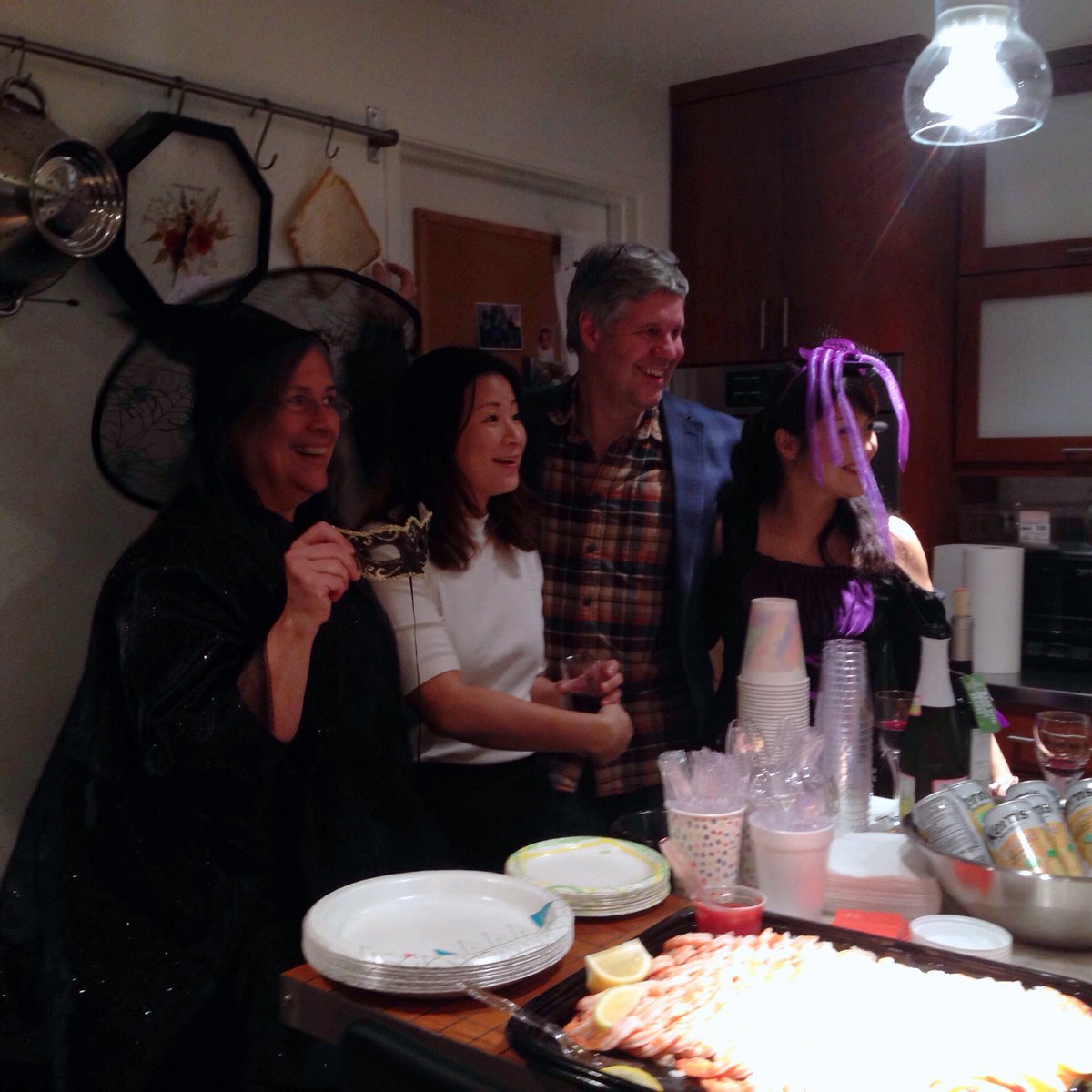 dianneb's tweet photo. A haunting Halloween at @RedmondNightsTM with spooky speeches and sustenance shared by all. #Toastmasters #publicspeaking Boo! https://t.co/ryj7Oihmpf