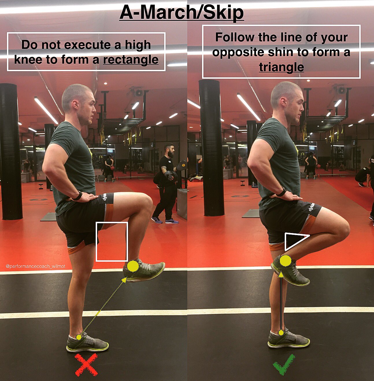 High knee skips deals
