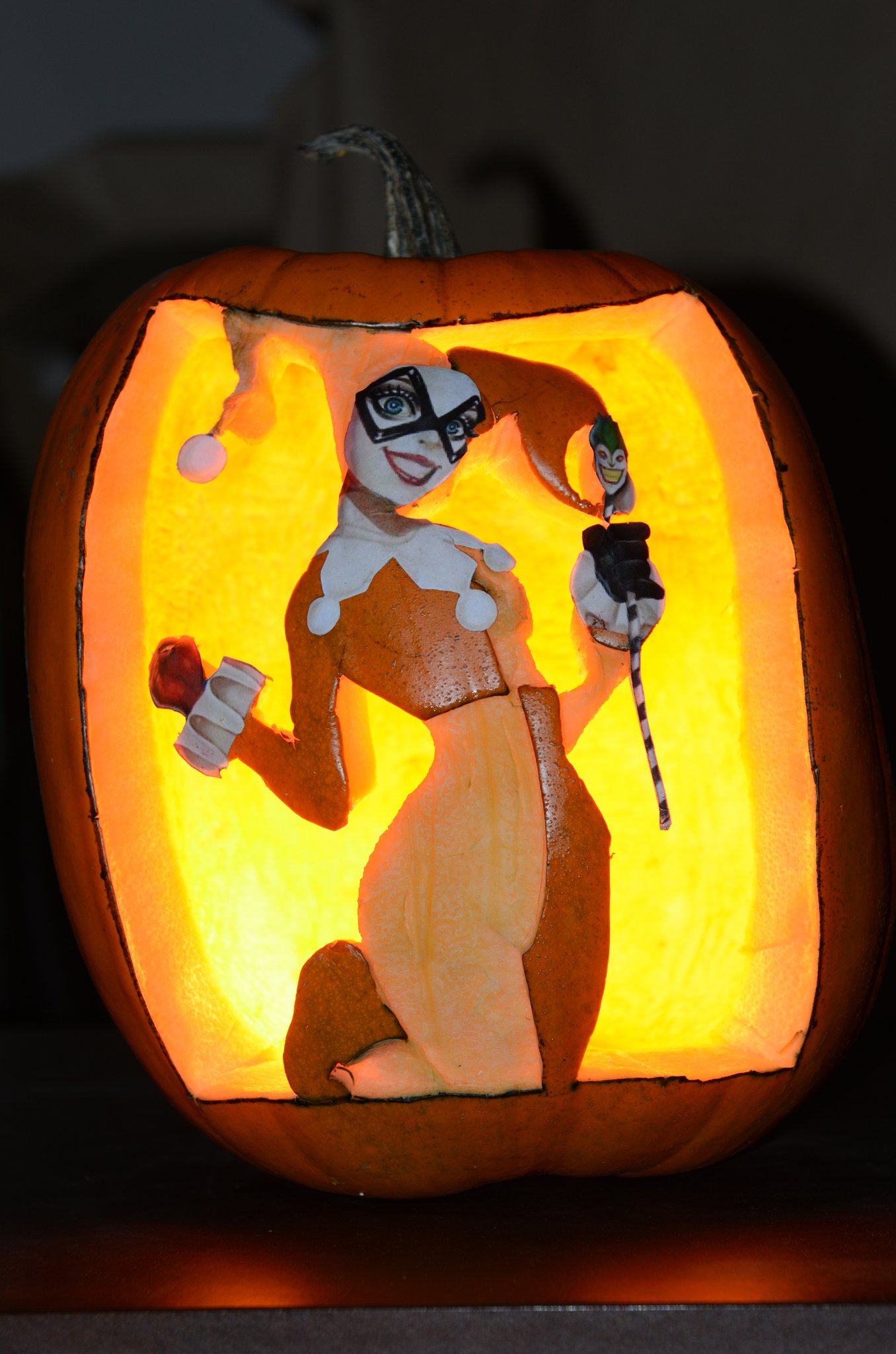 Harley Quinn Pumpkin Stencil these-pop-culture-halloween-pumpkin-stencils-are-totally-2020