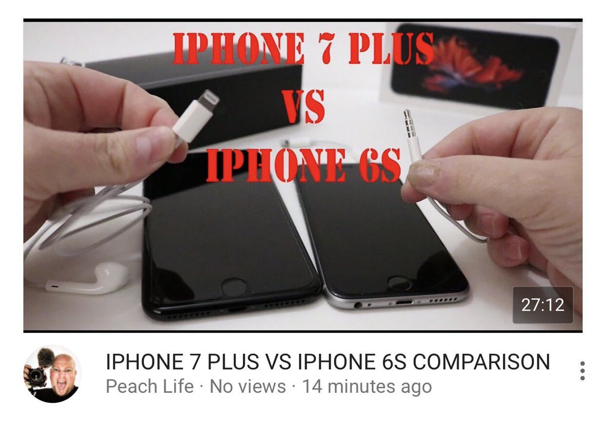 peach_lyfe's tweet photo. iPhone 7 plus VS iPhone 6s video is up on my channel ( Peach Life ) #iphone7plus #iphone6s #apple #iphone #youtube #vlog #video #peachlife https://t.co/E9uAr2p4yI